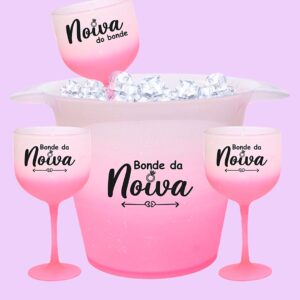 Taças de gim e Balde de Gelo